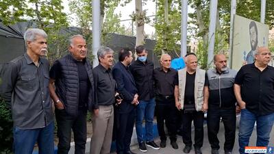 حضور اهالی فوتبال در مراسم تشییع مرحوم ظلی - پارس فوتبال