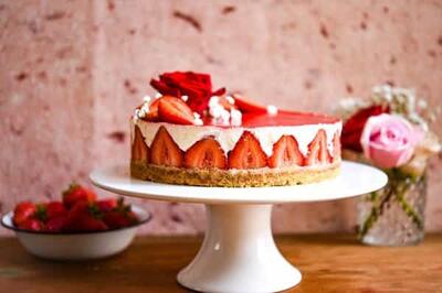 طرز تهیه چیزکیک توت فرنگی - سبک ایده آل
