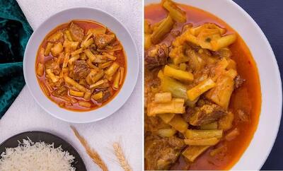 طرز تهیه خورش کنگر با بهترین روش / غذای بهاری که طعم و مزش حرف نداره