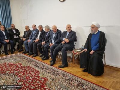دیدار نوروزی روحانی با حضور نوبخت، همتی زنگنه و ظریف