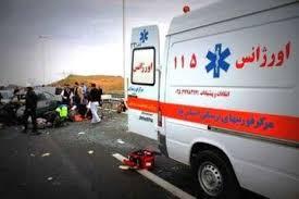 ۸ مصدوم در واژگونی ون در جاده کرج