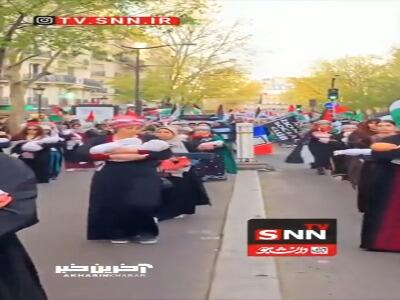 تظاهرات در پاریس در حمایت از مردم غزه