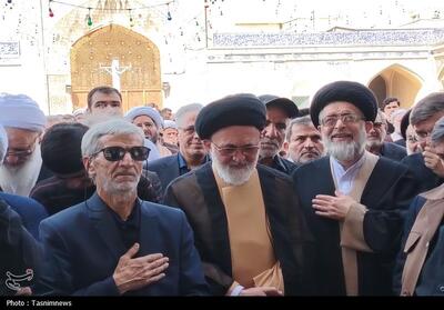 مرد انقلاب و محراب شهر ری در حرم عبدالعظیم(ع) آرام گرفت