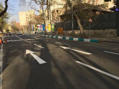 ایمن سازی معابر منطقه یک با اجرای ۱۰۰ کیلومتر خط کشی ترافیکی