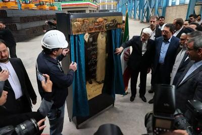 معاون اول رئیس‌جمهور بزرگترین کارخانه تولیدکننده تیرآهن در شرق کشور را افتتاح کرد