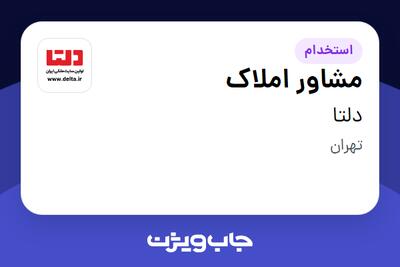 استخدام مشاور املاک در دلتا