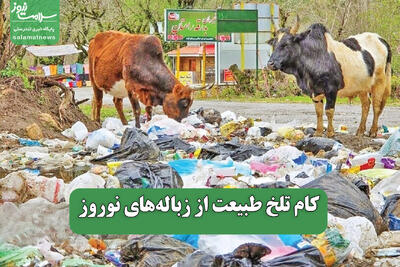 کام تلخ طبیعت از زباله‌های نوروز