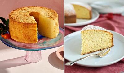 طرز تهیه کیک دو تخم مرغی / یه کیک خونگی ساده که خیلی پف میکنه و طعم خوبی داره