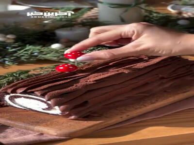 رولت تنه ی درختی، یک دسر جذاب و فوق العاده