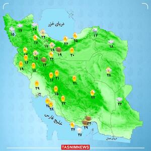 بارش باران در مناطق غربی کشور