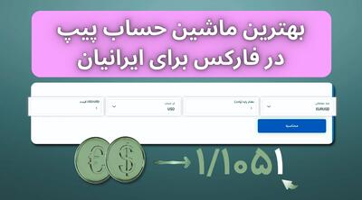 ماشین حساب پیپ در فارکس [ابزار محاسبه پیپ و لات آنلاین] |  انصاف نیوز
