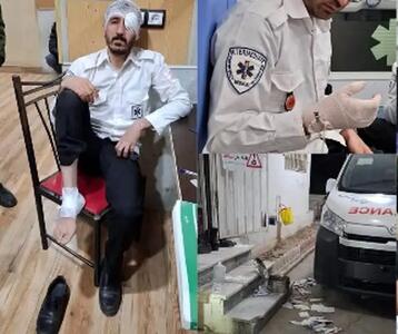 ضرب و شتم خونین تکنسین اورژانس گلستان / همراه بیمار عامل این حمله بود + عکس