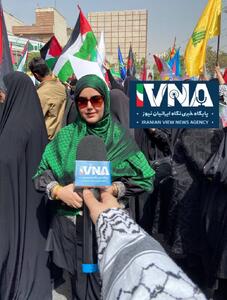 تصاویری از تجمع امروز در پی محکومیت وحشیانه اخیر رژیم صهیونیستی