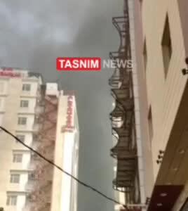 آتش‌سوزی در هتل‌های نزدیک به حرم حضرت ابوالفضل در کربلا