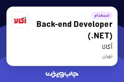 استخدام Back-end Developer (.NET) در اُکالا