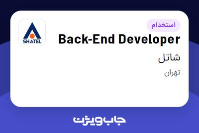 استخدام Back-End Developer در شاتل