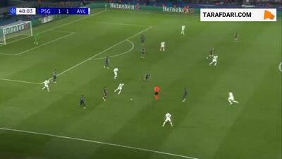 دریبل دیدنی و گل زیبای کوارتسخلیا به استون ویلا (پاری سن ژرمن 2-1 استون ویلا) - پارس فوتبال