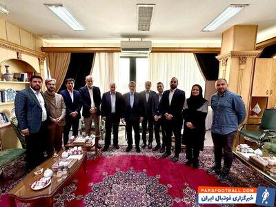 دیدار هیئت رئیسه فدراسیون فوتبال با دبیرشورای هماهنگی اقتصادی سران قوا - پارس فوتبال