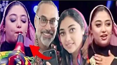 فیلم آواز باشکوه و حماسی  دختر شریفیان بندری با نی انبان ! / همه پا به پاش رفتند !