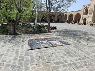 تصاویر؛ پاسخ سازندگان سریال «بامداد خمار» به شایعه آسیب به مسجد تاریخی قزوین