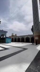 بازگشت پرچم‌ها بر بام حرم حضرت زینب (س) +فیلم