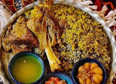 باقالی پلو خوشمزه با ماهیچه رستورانی