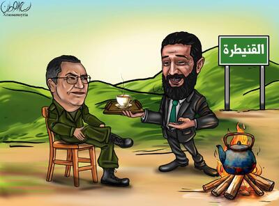 کاریکاتور/ درگیری شدید جولانی با صهیونیست‌ها!