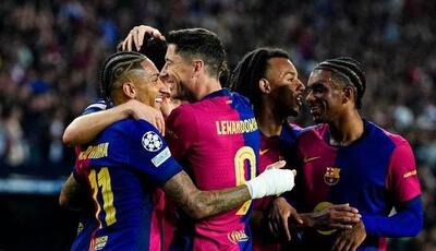بارسلونا با لواندوفسکی کار دورتموند را تمام کرد!