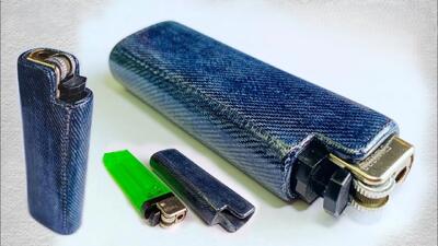 با شلوار جین کهنه کاور فندک بساز و پول دربیار