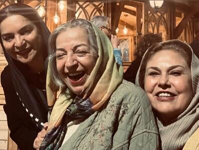 عکس/ دورهمی مهرانه مهین ترابی و مرضیه برومند در باغ فردوس | اقتصاد24