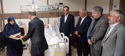 عیادت سرپرست، معاونین و مدیران دانشگاه تهران از مجتبی رحماندوست