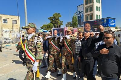 پیکر شهید قهرمان وطن در شیراز آرام گرفت