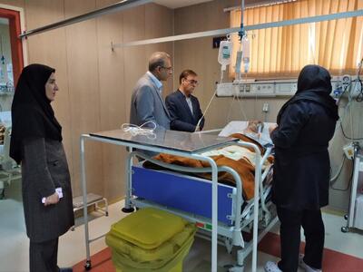 عیادت مدیرکل بنیاد شهید لرستان از جانباز «نادر عرب زاده»