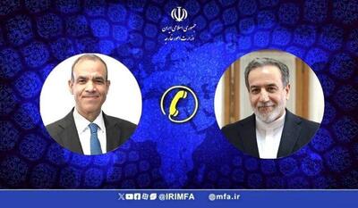 رایزنی عراقچی و همتای مصری درمورد گفت‌وگوهای ایران و آمریکا