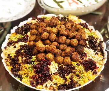 روش تهیه پلو شوشتری با گوشت قلقلی و شوید