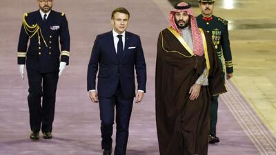 گفت‌وگوی بن‌سلمان و مکرون درباره اوضاع خاورمیانه