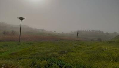 گرد و غبار قصرشیرین را فرا گرفت