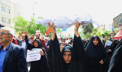 تصاویر؛ خشم قمی‌ها از جنایات اسرائیل در غزه