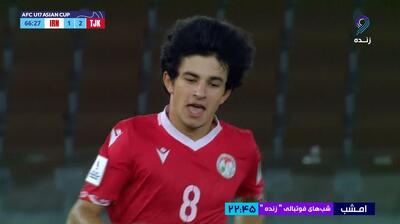 گل دوم نوجوانان تاجیکستان به ایران (احمد جان شائف)
