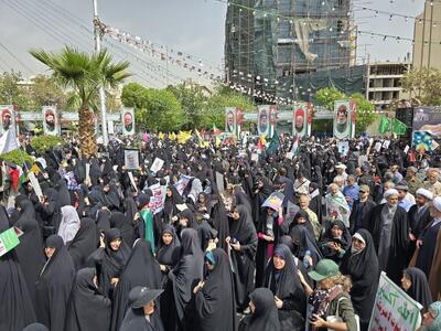 برگزاری راهپیمایی علیه جنایات رژیم صهیونیستی در تهران