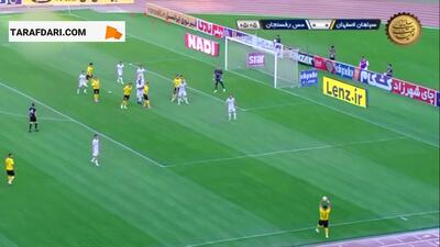 گل جواد آقایی پور به مس رفسنجان (سپاهان 1-0 مس رفسنجان) - پارس فوتبال