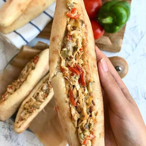 برای عصرونه این ساندویچ خوشمزه را درست کن / در سه سوت این ساندویچ را درست کن + فیلم