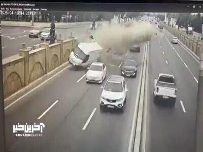پرواز یک خودرو در باکو آذربایجان