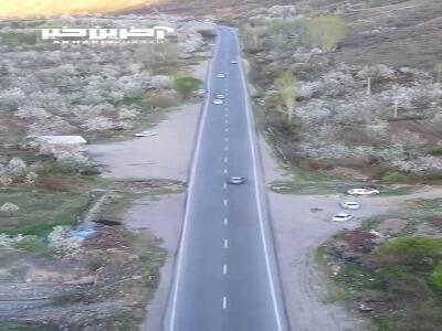 بهار را در جادۀ اهر به مشکین‌شهر ببینید