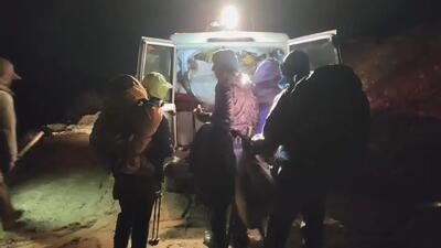 نجات ۱۹ کوهنورد گرفتار در سبزکوه + فیلم