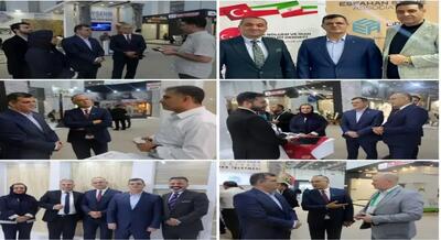 بازدید بیک‌زاده از پاویون ملی ایران در نمایشگاه سنگ ازمیر