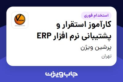 استخدام کارآموز استقرار و پشتیبانی نرم افزار ERP در پرشین ویژن