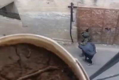 فیلم/ بازداشت یک جوان فلسطینی در شرق نابلس