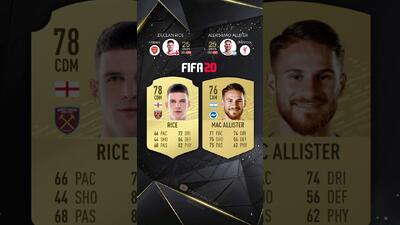 مقایسه ریتینگ دکلان رایس و الکسیس مک آلیستر از FIFA 18 تا EA FC 25  - پارس فوتبال