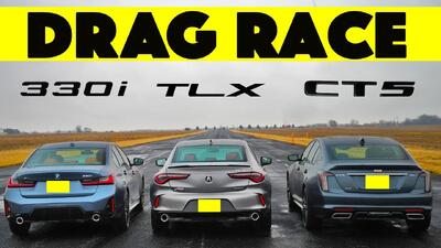 درگ سدان‌های لوکس، کادیلاک CT5، آکورا TLX و بی ام و 330i، کدام سریع‌تر است؟ | مجله پدال